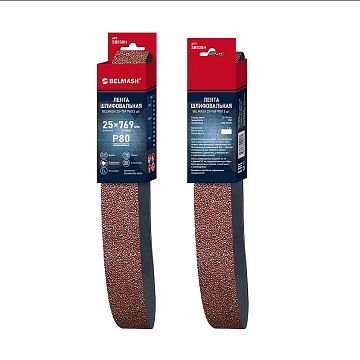 Лента шлифовальная BELMASH 25x769 Р80 3 шт.