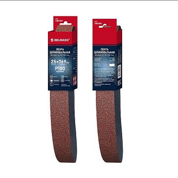 Лента шлифовальная BELMASH 25x769 Р100 3 шт.