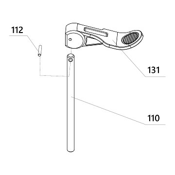 Ось в сборе с эксцентриком