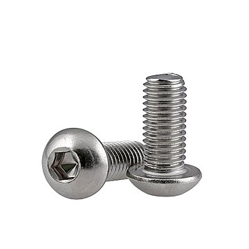 Винт ISO7380  М6х16 полукругл. гол., внутр. шестигр., оцинк., кл.пр.10,9